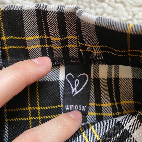 Windsor High-Waisted Plaid Flare Mini Skirt - Picture 5 of 5
